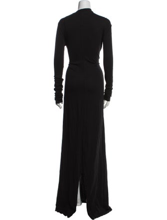 Rick Owens Drkshdw Crew Neck Long Dress