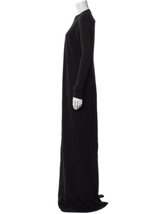 Rick Owens Drkshdw Crew Neck Long Dress
