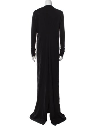 Rick Owens Drkshdw Crew Neck Long Dress