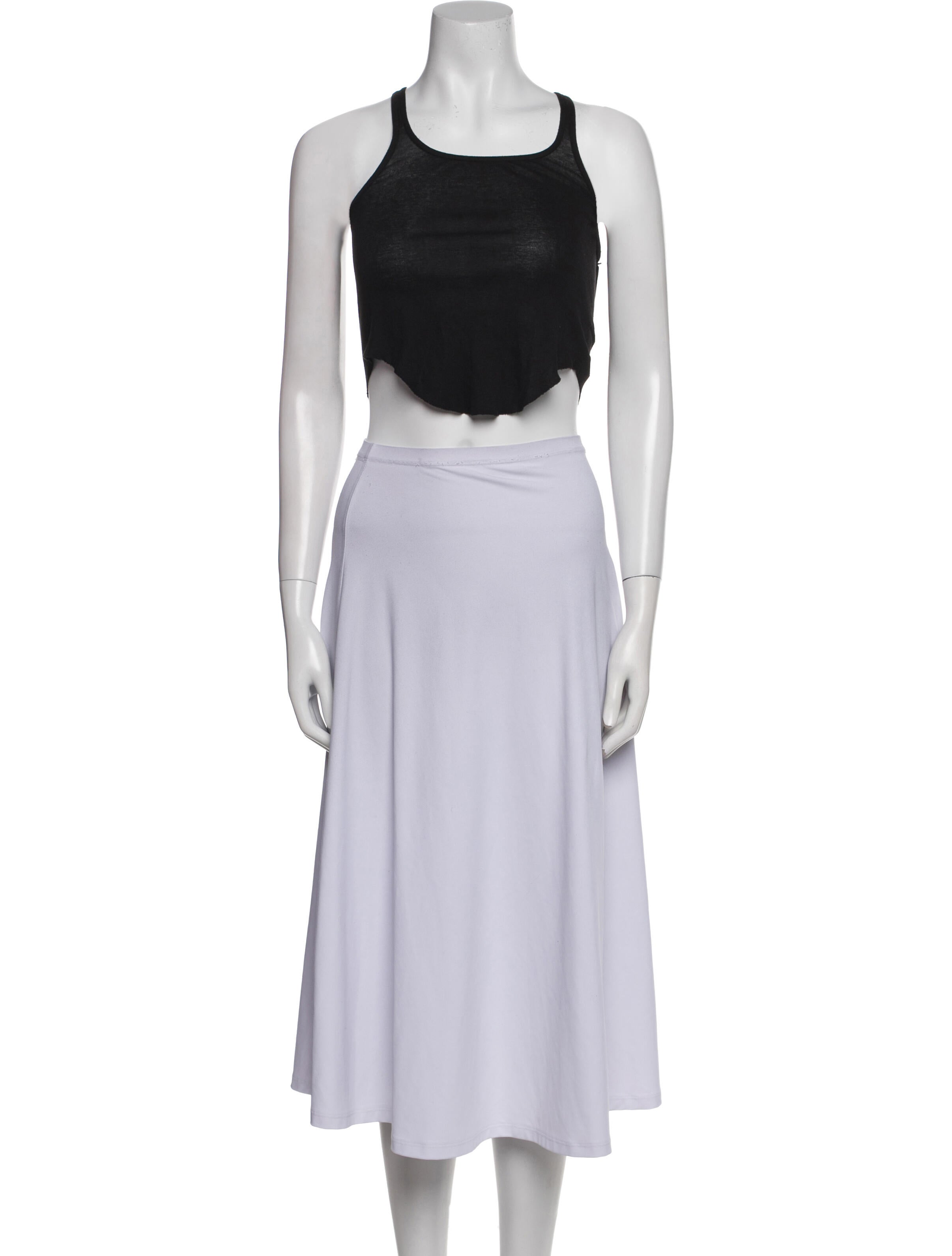 Rick Owens Drkshdw Square Neckline Sleeveless Crop Top w/ Tags