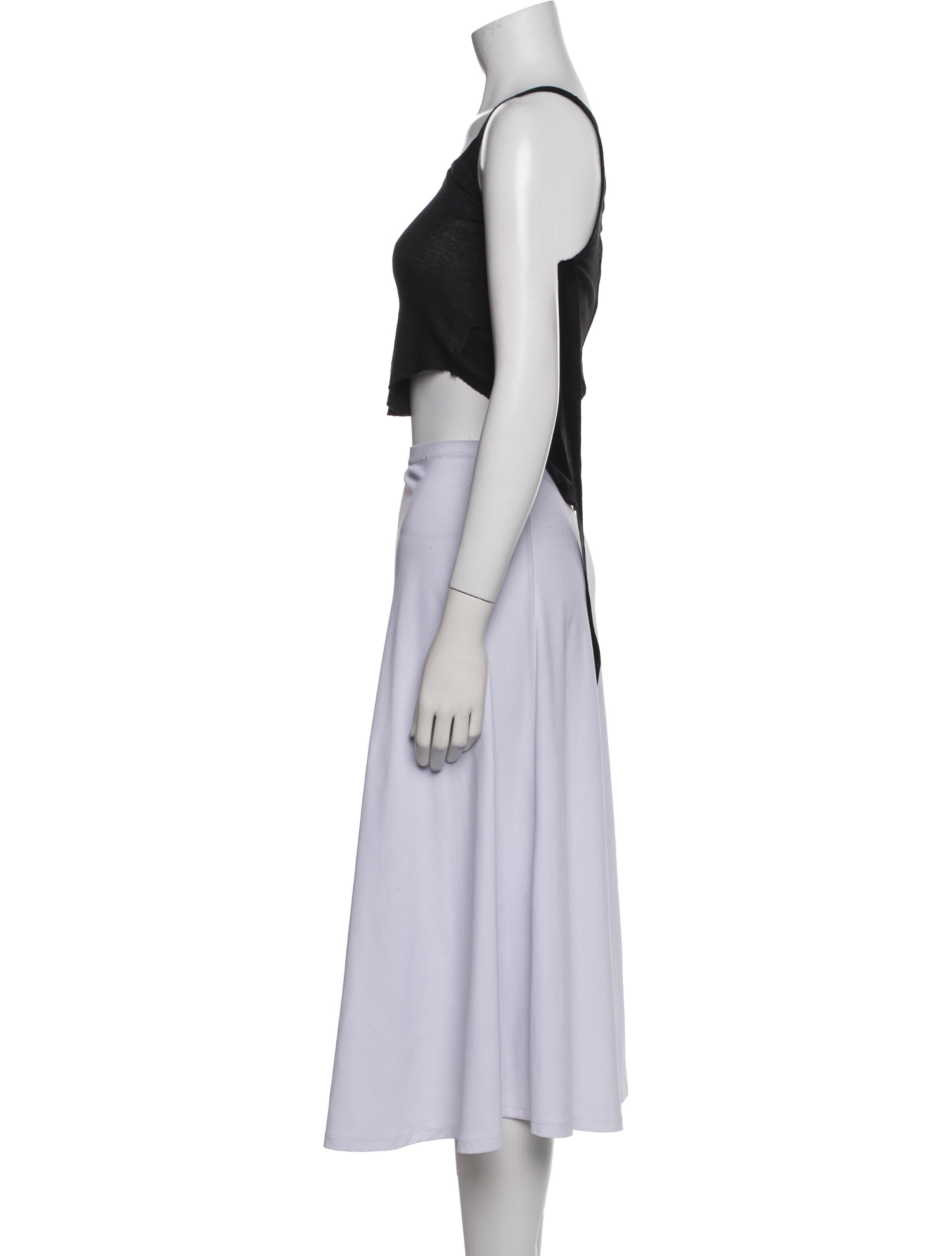 Rick Owens Drkshdw Square Neckline Sleeveless Crop Top w/ Tags