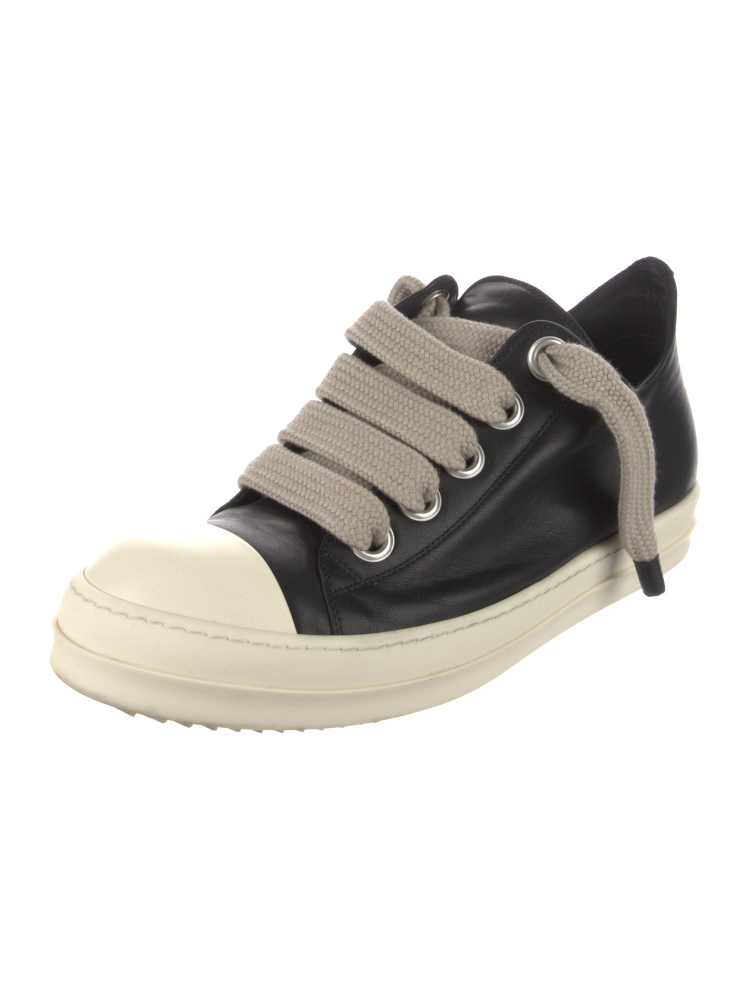 Rick Owens Drkshdw Leather Printed Sneakers