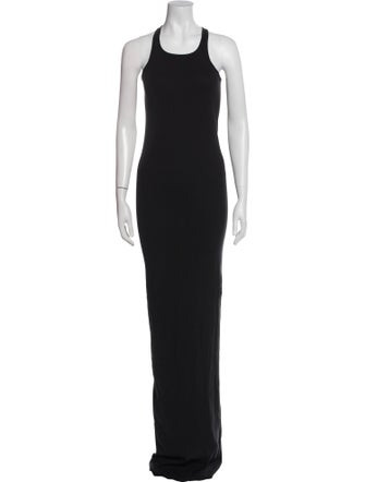 Rick Owens Drkshdw Scoop Neck Long Dress