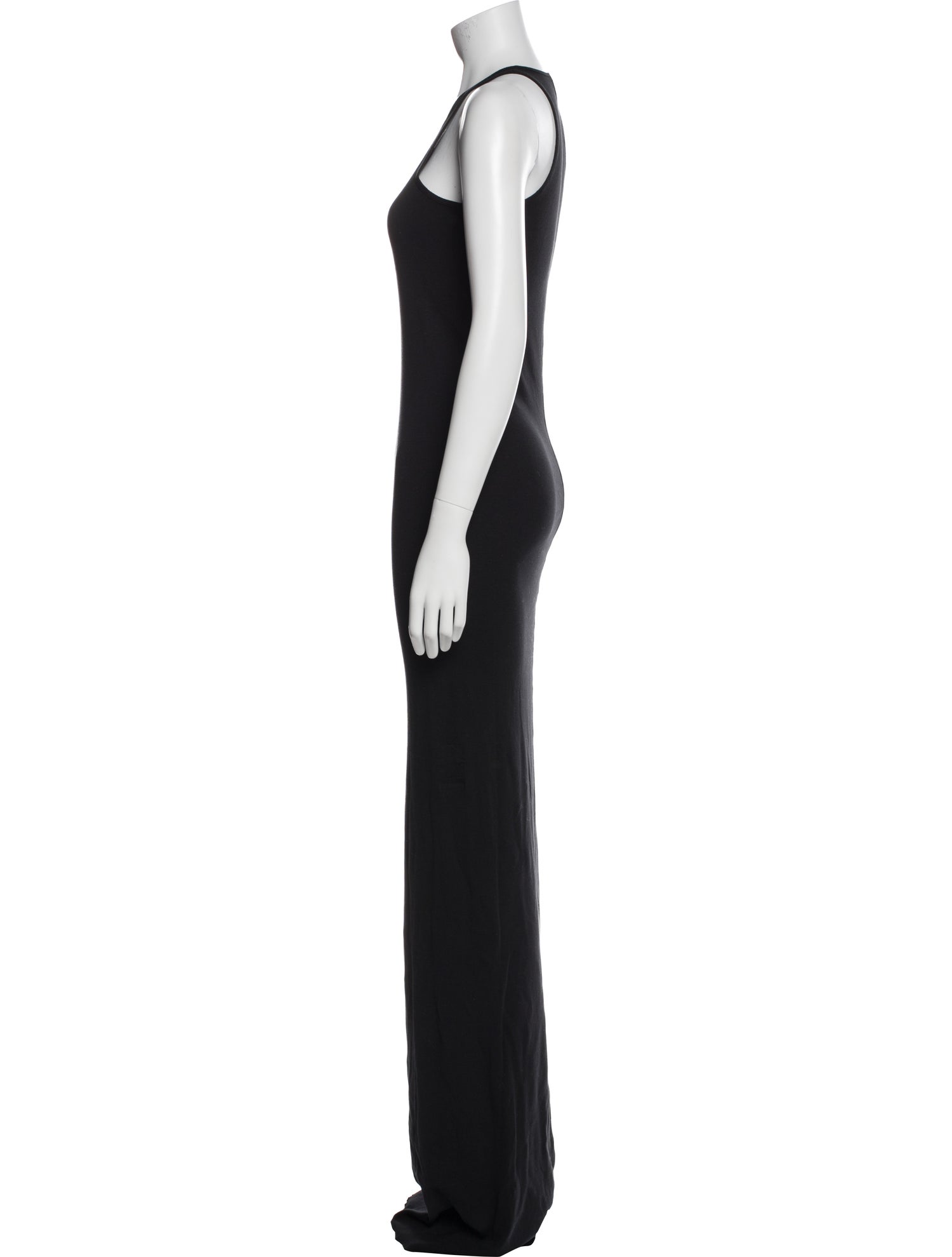 Rick Owens Drkshdw Scoop Neck Long Dress
