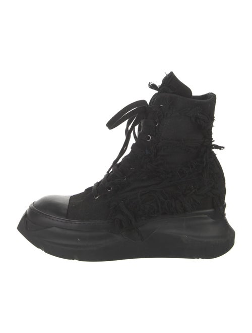 Rick Owens Drkshdw Canvas Lace-Up Boots