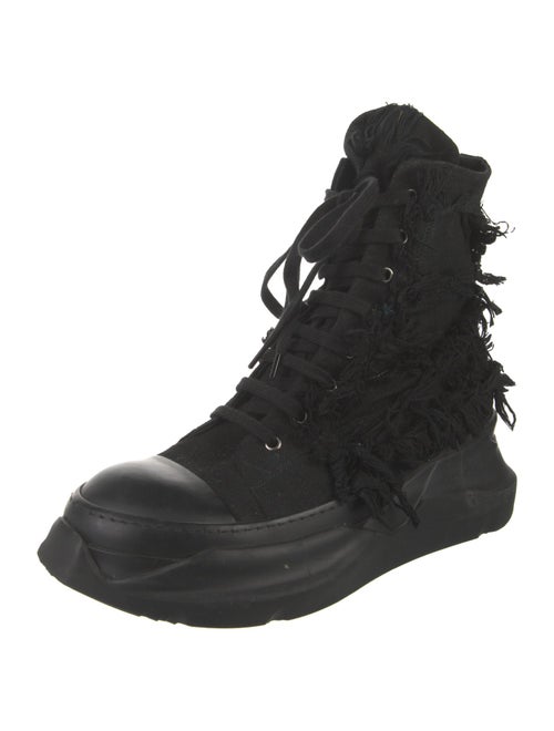 Rick Owens Drkshdw Canvas Lace-Up Boots