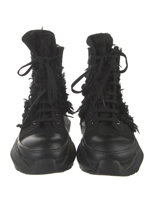 Rick Owens Drkshdw Canvas Lace-Up Boots