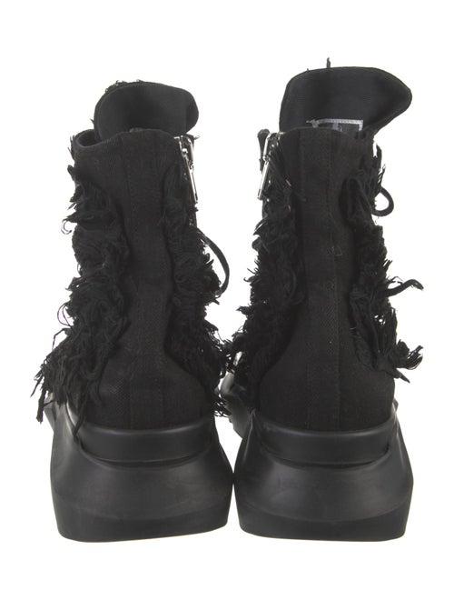 Rick Owens Drkshdw Canvas Lace-Up Boots