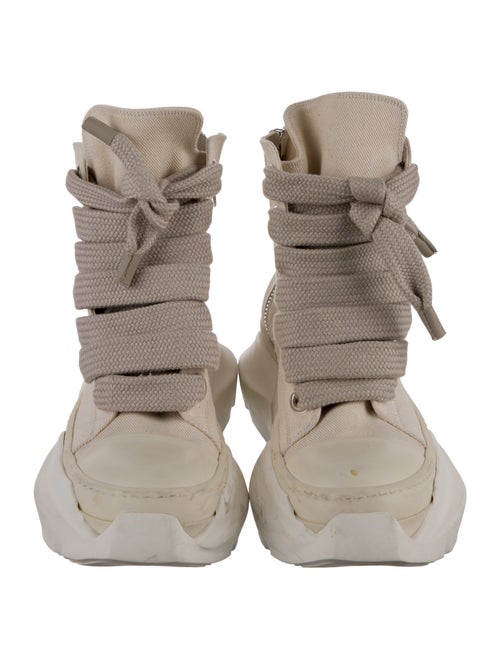 Rick Owens Drkshdw Canvas Lace-Up Boots