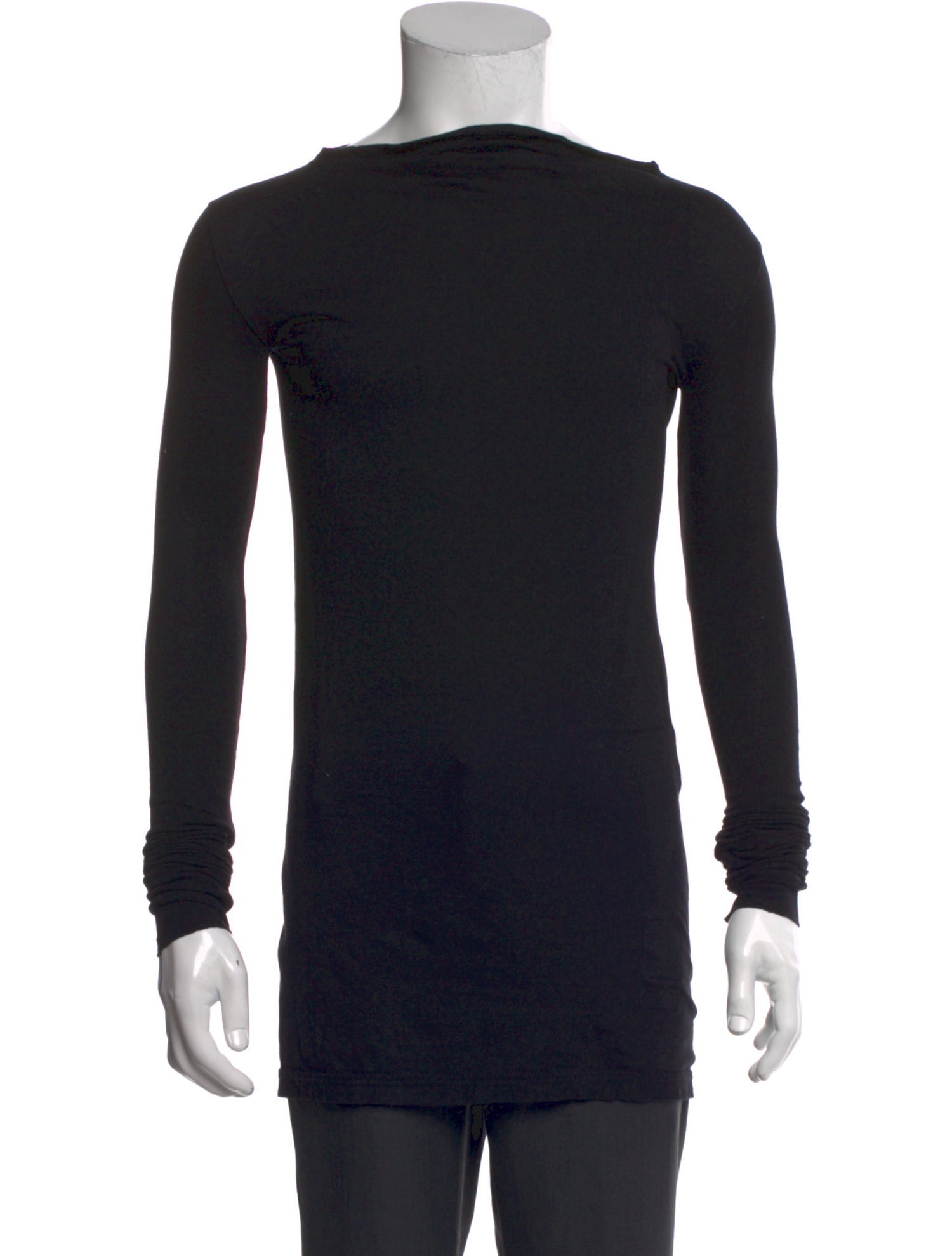 Rick Owens Drkshdw Cowl Neck Long Sleeve T-Shirt