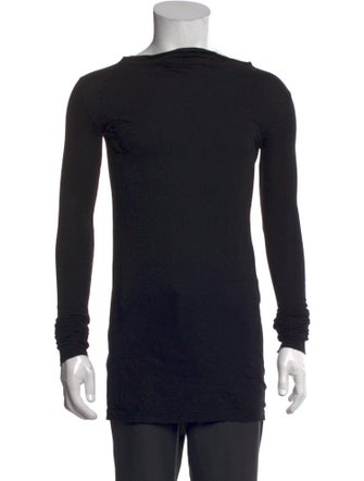 Rick Owens Drkshdw Cowl Neck Long Sleeve T-Shirt