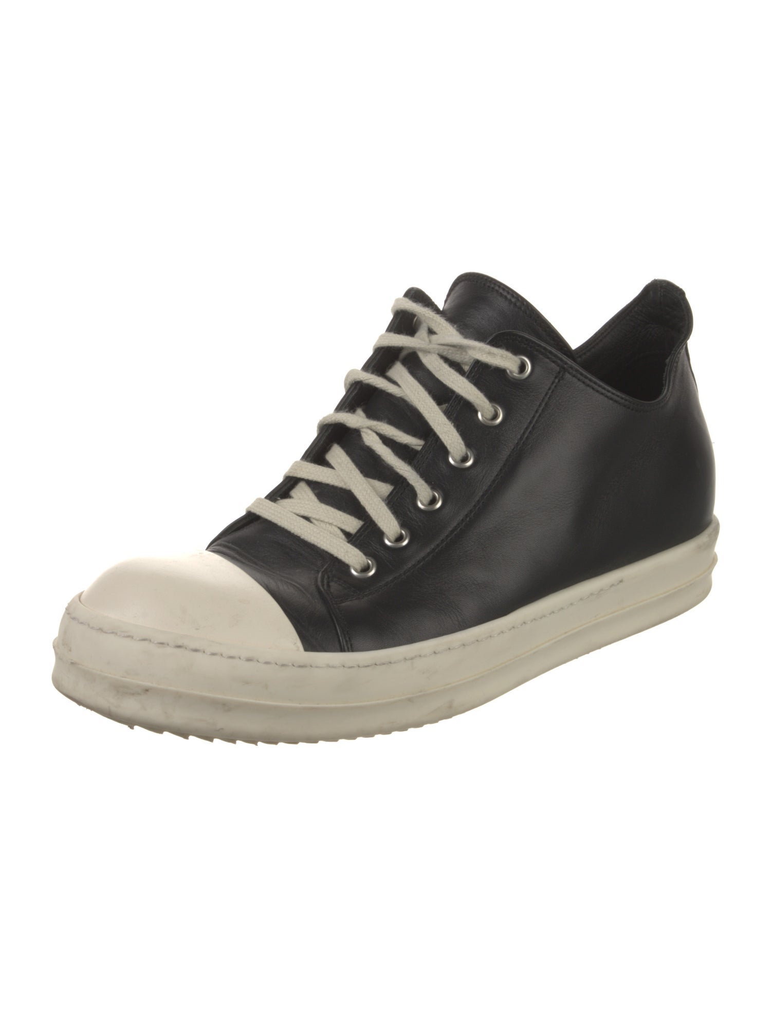 Rick Owens Drkshdw Canvas Colorblock Pattern Sneakers