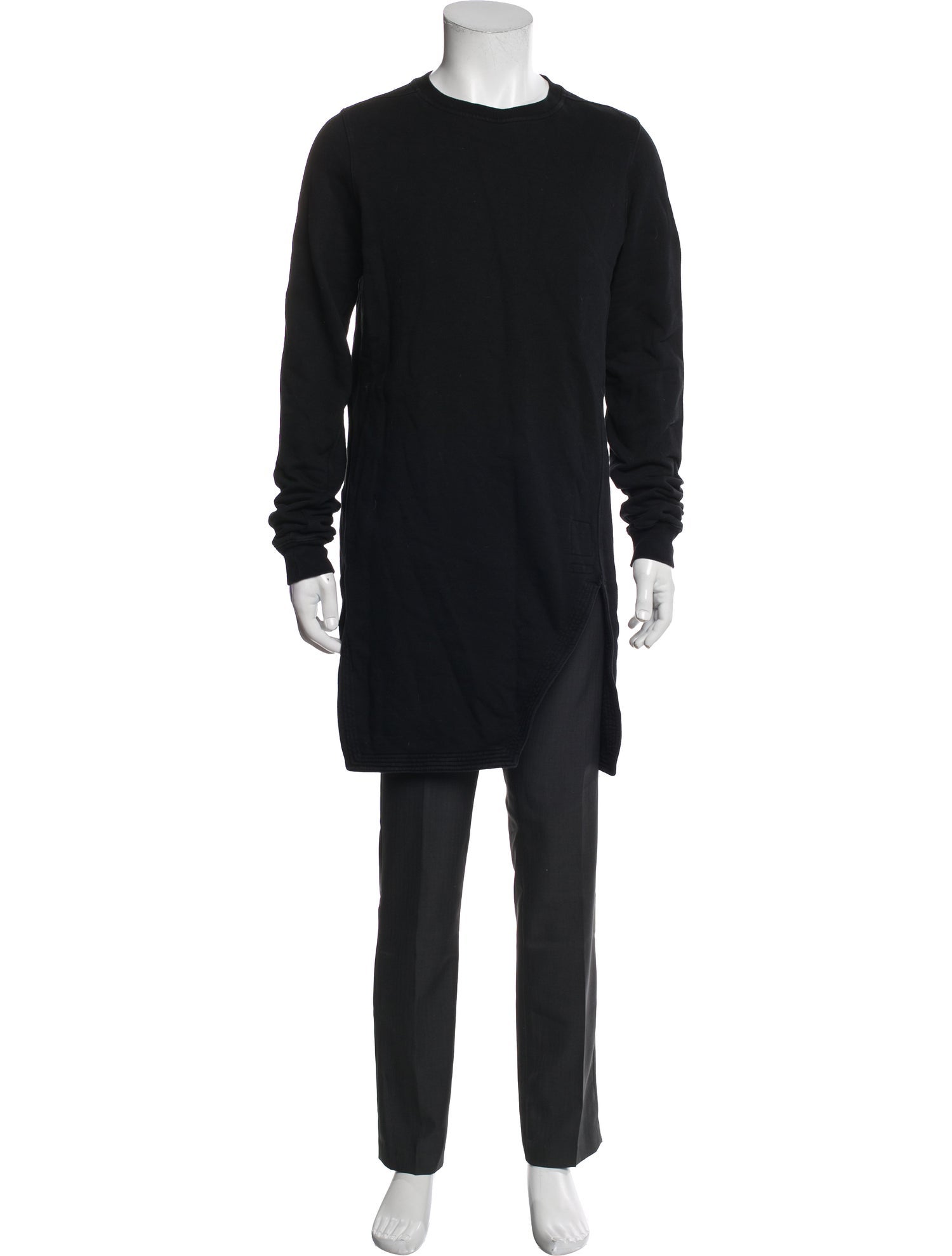 Rick Owens Drkshdw Crew Neck Long Sleeve Pullover