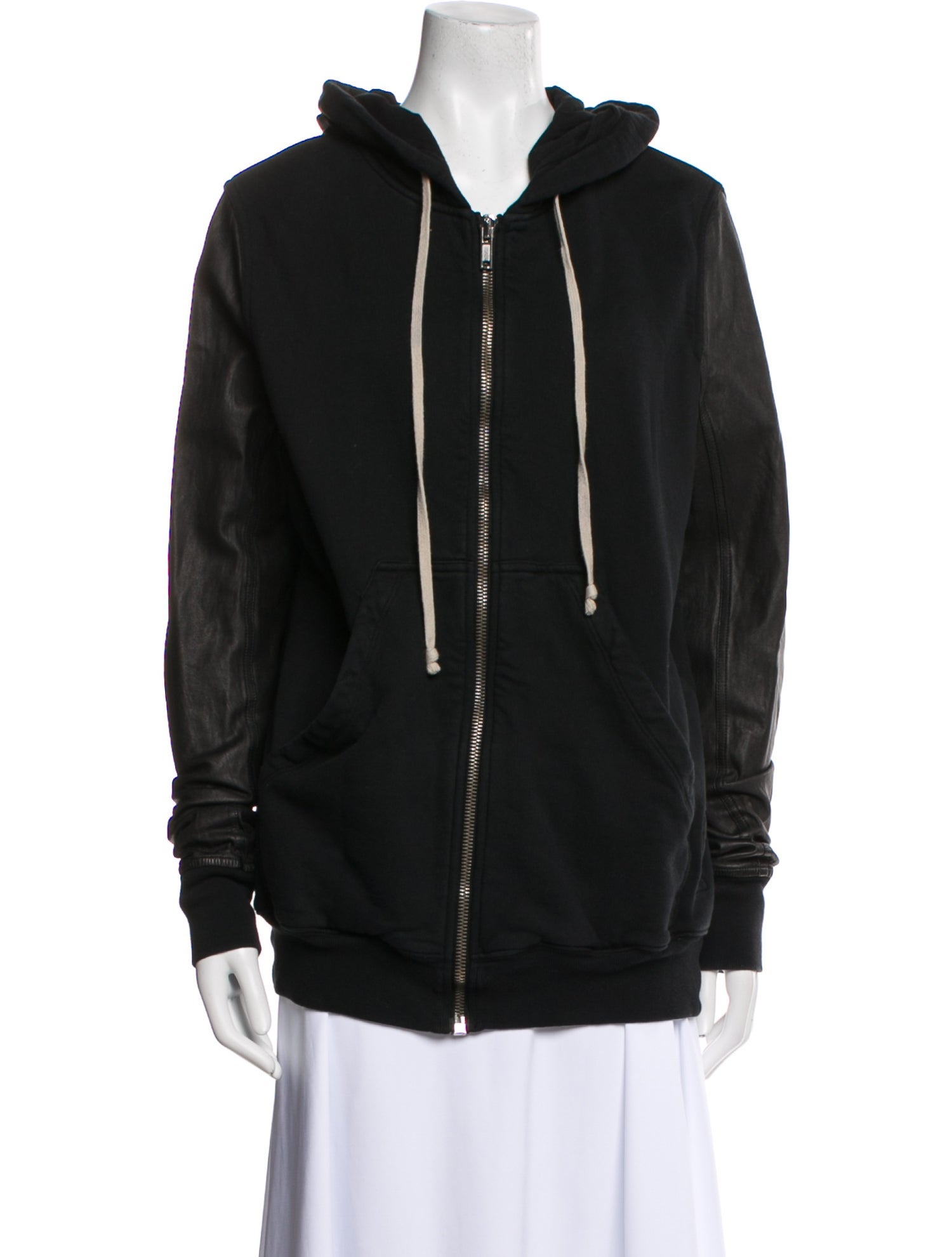 Rick Owens Drkshdw Leather Bomber Jacket