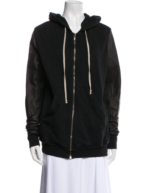 Rick Owens Drkshdw Leather Bomber Jacket