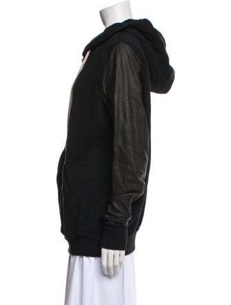 Rick Owens Drkshdw Leather Bomber Jacket
