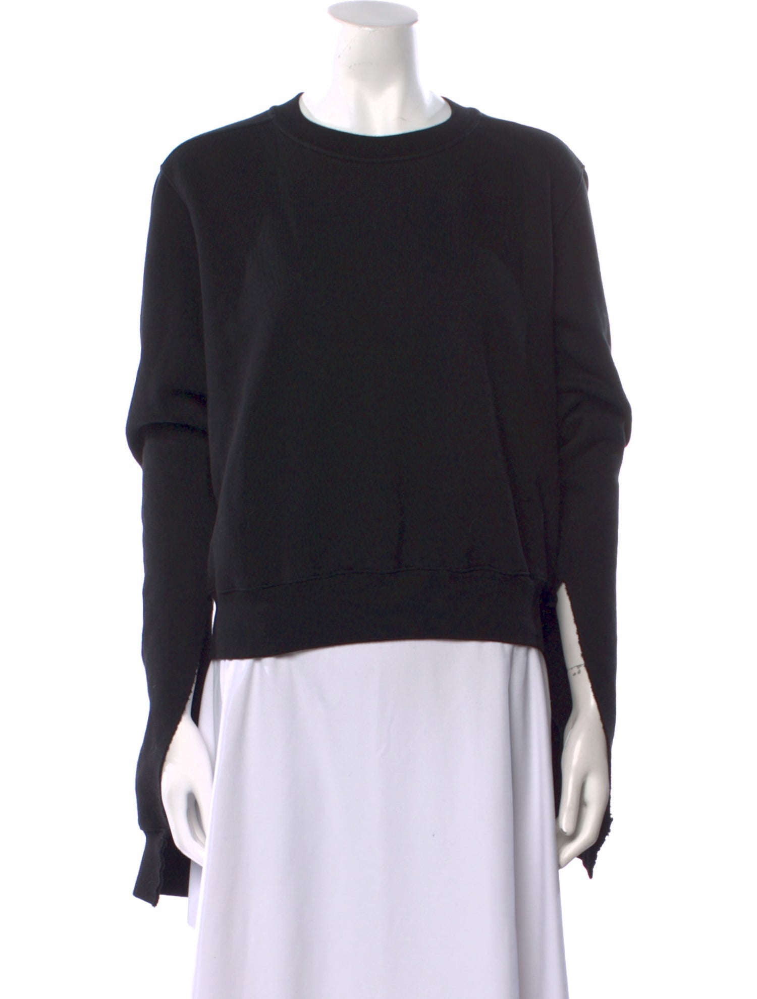 Rick Owens Drkshdw Crew Neck Long Sleeve Sweatshirt