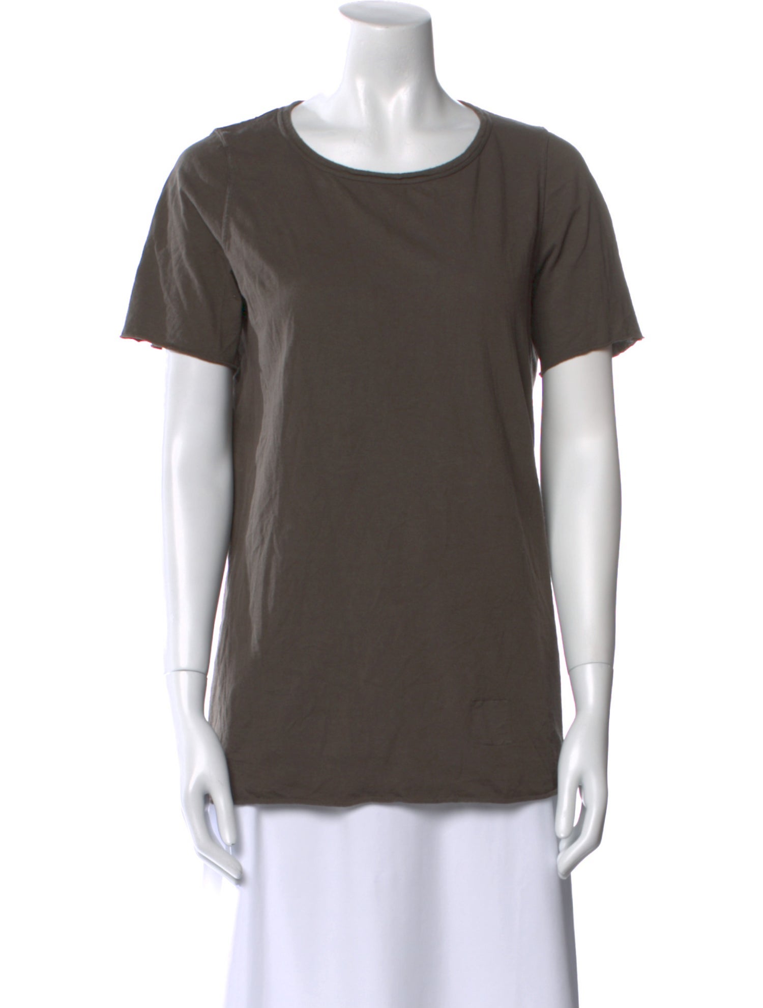 Rick Owens Drkshdw Scoop Neck Short Sleeve T-Shirt