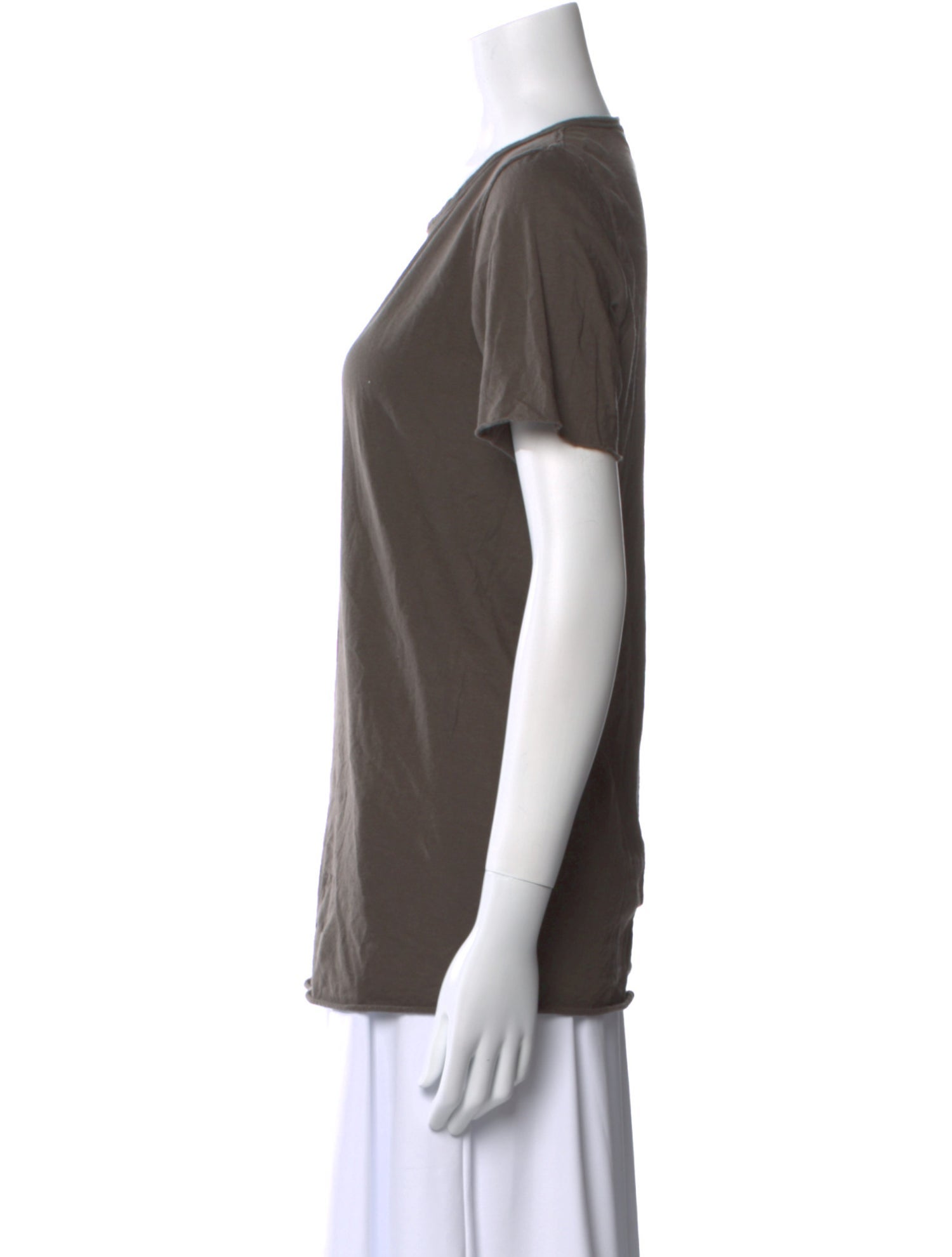 Rick Owens Drkshdw Scoop Neck Short Sleeve T-Shirt