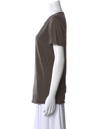 Rick Owens Drkshdw Scoop Neck Short Sleeve T-Shirt