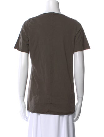 Rick Owens Drkshdw Scoop Neck Short Sleeve T-Shirt