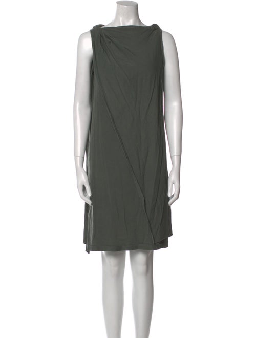 Rick Owens Drkshdw Bateau Neckline Mini Dress