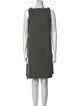 Rick Owens Drkshdw Bateau Neckline Mini Dress