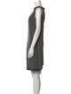 Rick Owens Drkshdw Bateau Neckline Mini Dress
