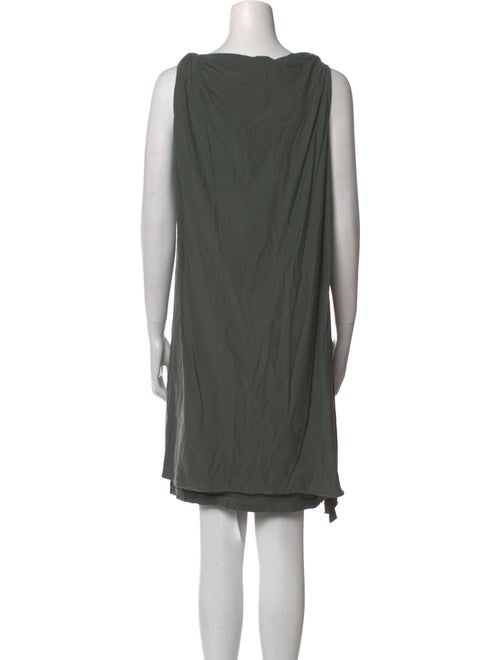 Rick Owens Drkshdw Bateau Neckline Mini Dress