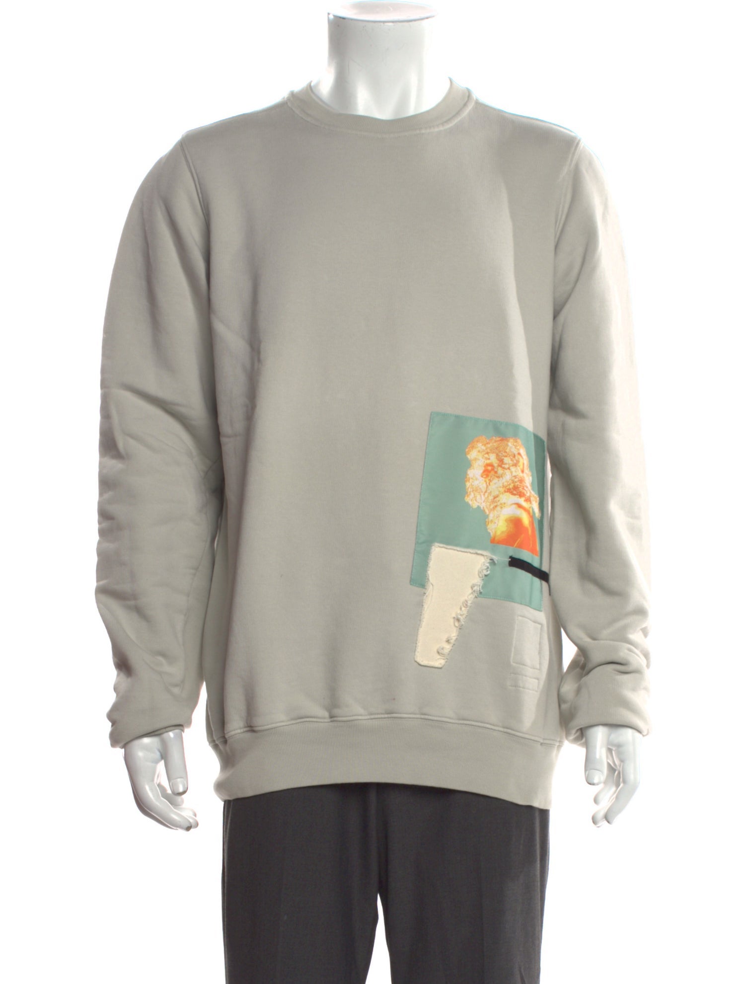 Rick Owens Drkshdw Graphic Print Crew Neck Sweatshirt
