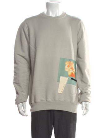 Rick Owens Drkshdw Graphic Print Crew Neck Sweatshirt