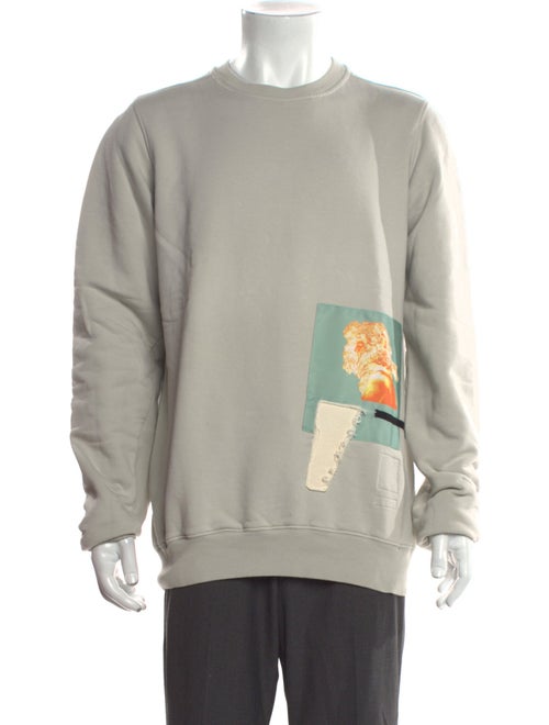 Rick Owens Drkshdw Graphic Print Crew Neck Sweatshirt