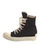 Rick Owens Drkshdw Canvas Colorblock Pattern Sneakers