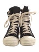 Rick Owens Drkshdw Canvas Colorblock Pattern Sneakers