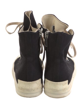 Rick Owens Drkshdw Canvas Colorblock Pattern Sneakers