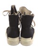 Rick Owens Drkshdw Canvas Colorblock Pattern Sneakers