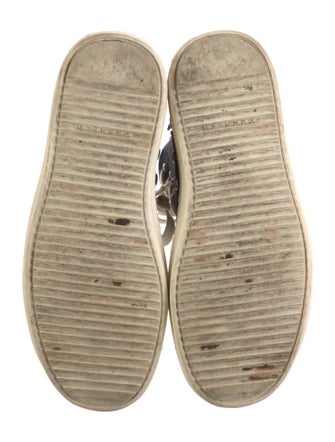 Rick Owens Drkshdw Canvas Colorblock Pattern Sneakers