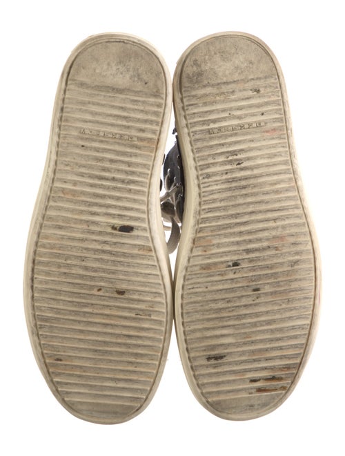 Rick Owens Drkshdw Canvas Colorblock Pattern Sneakers