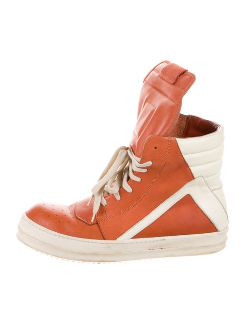 Rick Owens Drkshdw Leather Printed Sneakers