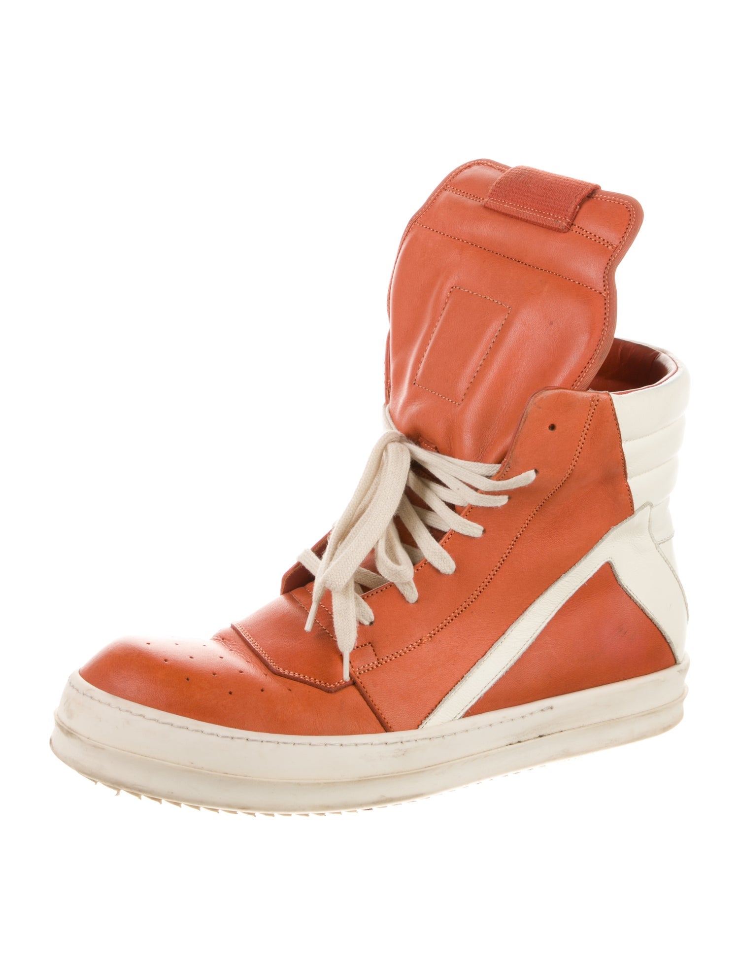 Rick Owens Drkshdw Leather Printed Sneakers