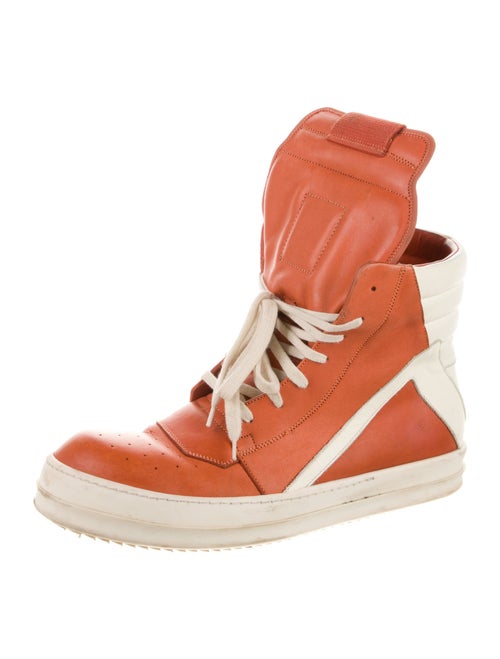 Rick Owens Drkshdw Leather Printed Sneakers