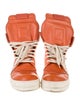 Rick Owens Drkshdw Leather Printed Sneakers