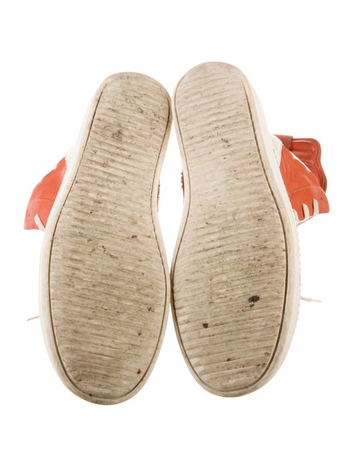 Rick Owens Drkshdw Leather Printed Sneakers