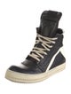Rick Owens Drkshdw Leather Colorblock Pattern Sneakers