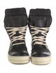 Rick Owens Drkshdw Leather Colorblock Pattern Sneakers