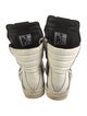 Rick Owens Drkshdw Leather Colorblock Pattern Sneakers