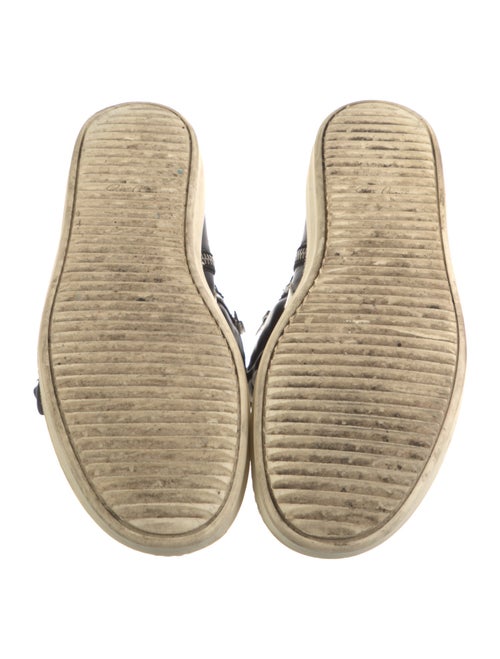 Rick Owens Drkshdw Leather Colorblock Pattern Sneakers