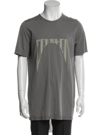 Rick Owens Drkshdw Graphic Print Crew Neck T-Shirt