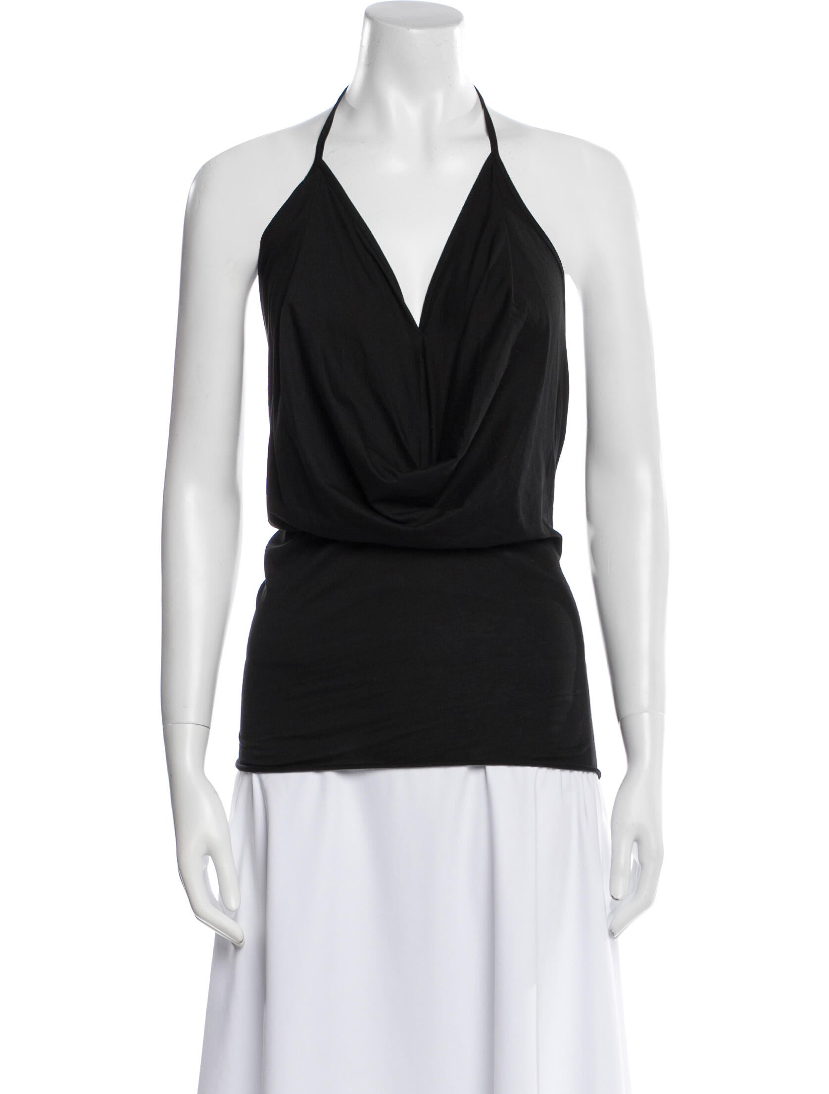 Rick Owens Drkshdw Halterneck Sleeveless Top