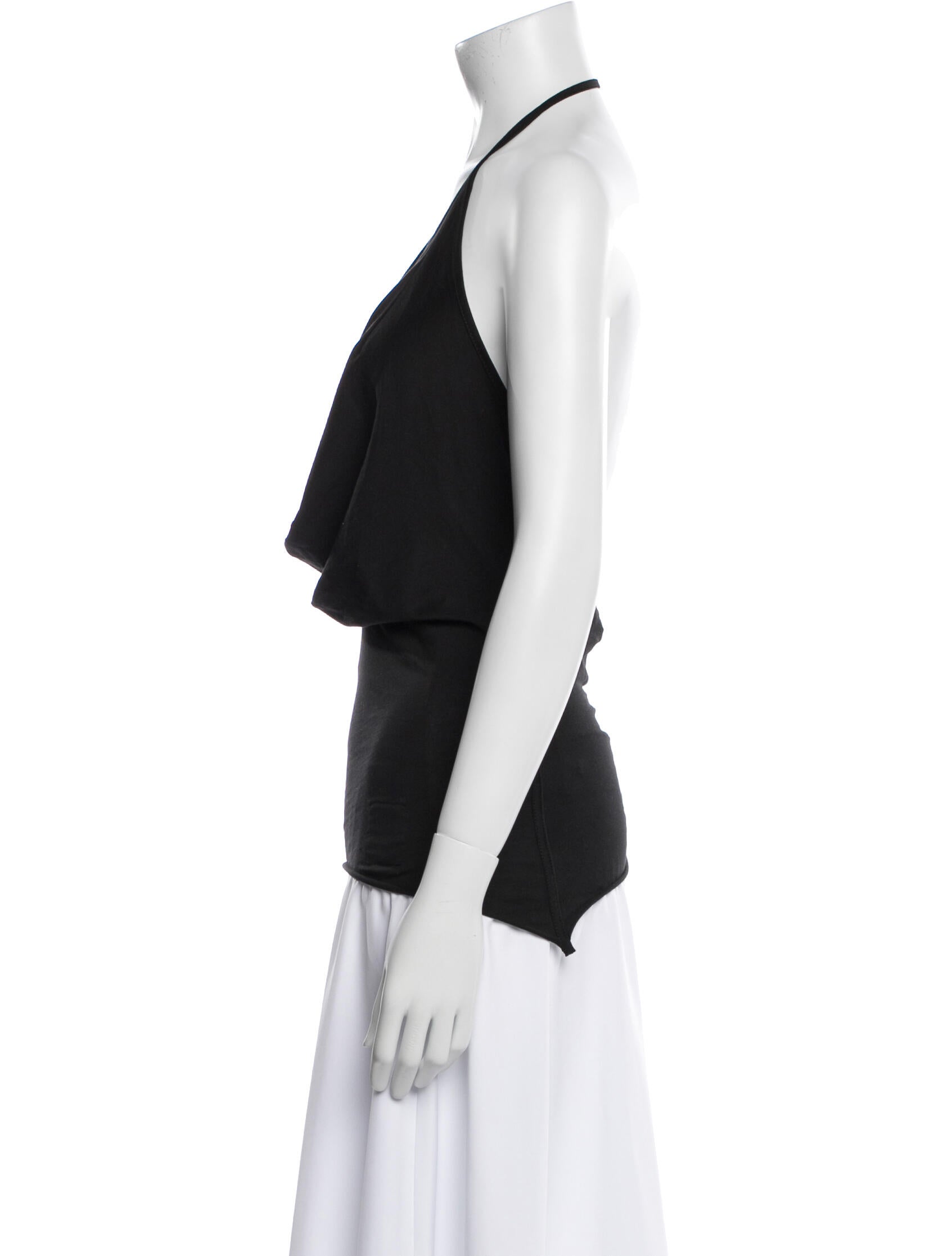 Rick Owens Drkshdw Halterneck Sleeveless Top